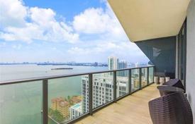 Полностью меблированная, новая квартира с видом на океан в резиденции с бассейном и фитнес центром, Эджуотер, Майами за 555 000 €