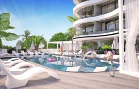 Новые апартаменты с балконом в охраняемой резиденции с бассейнами, тренажерным залом и садом, Аланья, Турция за $387 000