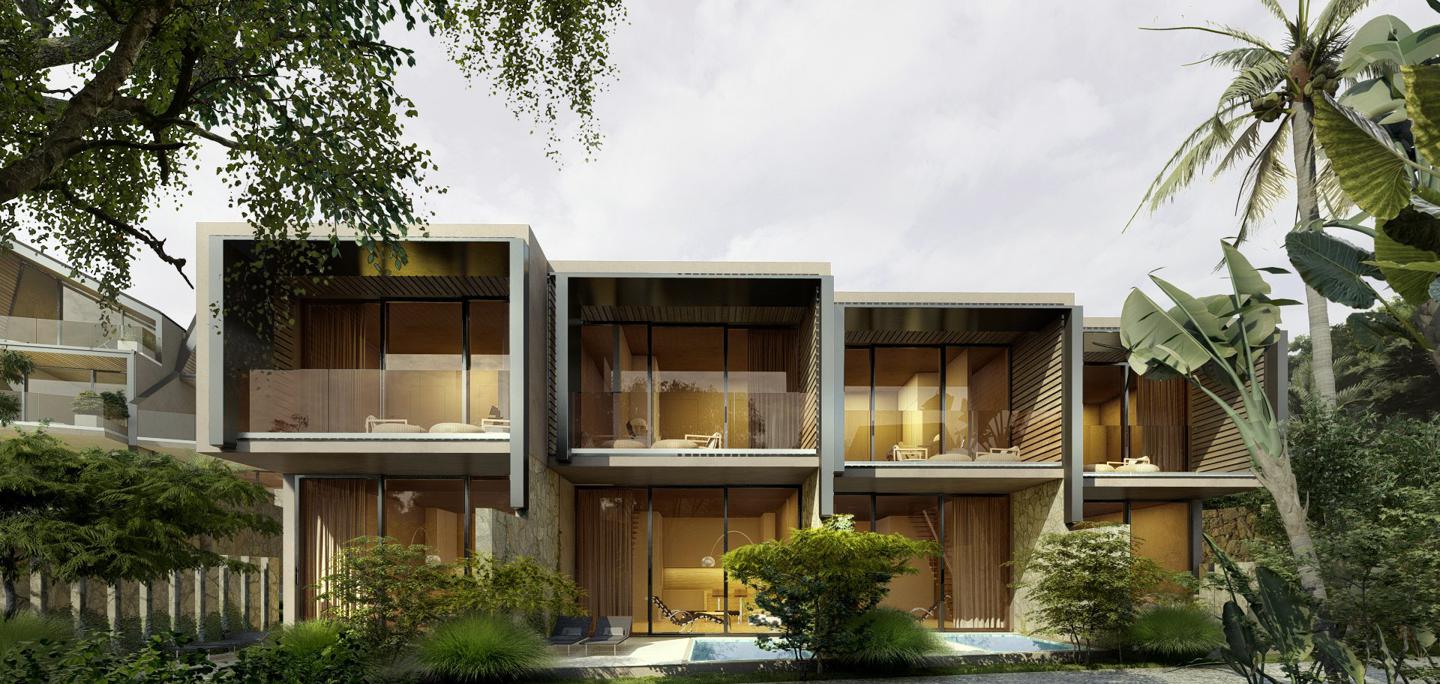 Новый жилой комплекс вилл «под ключ» в пешей доступности от пляжа Баланган, Бали
