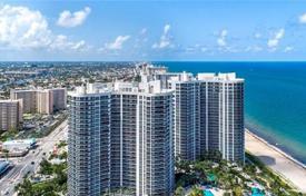 Светлые апартаменты с видом на океан в резиденции на первой линии от пляжа, Форт-Лодердейл, Флорида, США за $1 327 000