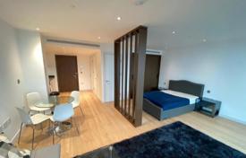Квартира-студия с панорамным видом на Темзу в Канэри-Уорфе, Лондон, Великобритания за £499 000