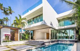 Новая вилла с бассейном, гаражом и террасой, Майами-Бич, США за $12 900 000