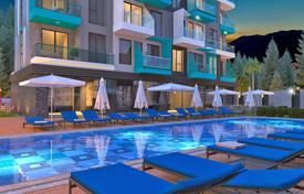 Элитные квартиры в новой резиденции с бассейном, садом и детской площадкой, рядом с Пляжем Клеопатры, Аланья, Турция за $206 000