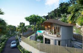 Новая двухуровневая вилла с бассейном, гаражом и видом на море, Бо Пхут, Самуи, Сураттхани, Таиланд за $405 000