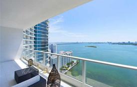 Апартаменты с видом на залив Бискейн и Майами Бич, в здании с бассейном и спа, всего в 70 метрах от пляжа, Эджуотер, Майами за 634 000 €