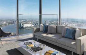 Элитные апартаменты в новой резиденции с бассейном и панорамным видом на город, в самом центре Канэри-Уорф, Лондон, Великобритания за £680 000