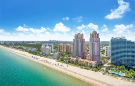 Уютные апартаменты с видом на океан в резиденции на первой линии от пляжа, Форт Лодердейл, Флорида, США за $1 275 000